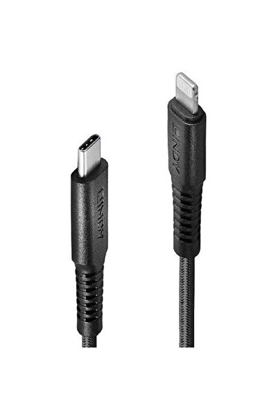 LİNDY Cablu de date LY-31288, USB-C - Lightning, 3m, Negru