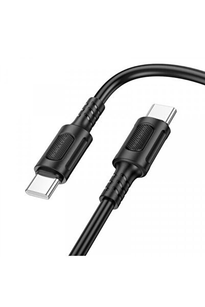 Borofone Cablu Date si Incarcare USB-C - USB-C, BX111 Feliz, 60W, 1m, Negru