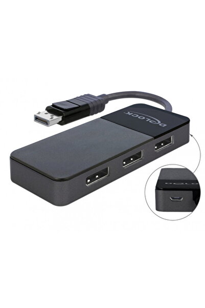 DELOCK Multiplicator DisplayPort 1.4 cu 3 porturi, 87737