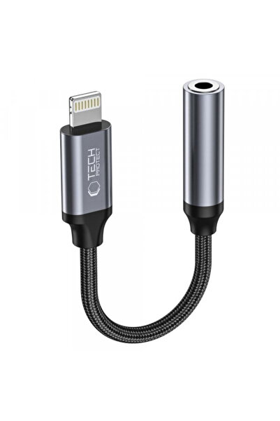 Tech-Protect Adaptor Audio Lightning - 3.5mm Ultraboost, Negru