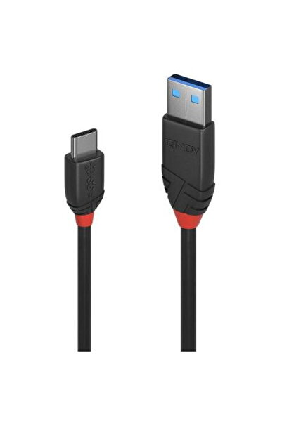 LİNDY Cablu de date LY-36915, USB - USB-C, 0.5m, Black