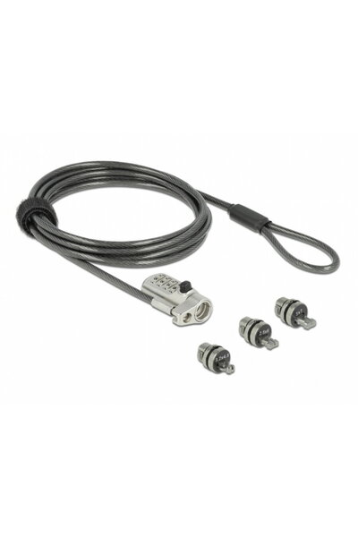 DELOCK Cablu de securitate laptop pentru slot Kensington / Noble Wedge / Nano...