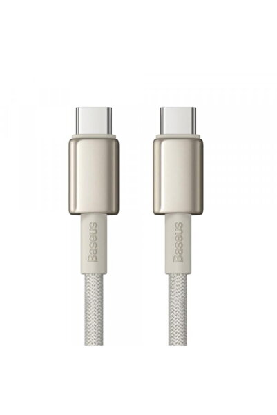 Baseus USB-C - USB-C Tungsten Gold Data and Charging Cable, 100W, 2m, Gold P1...