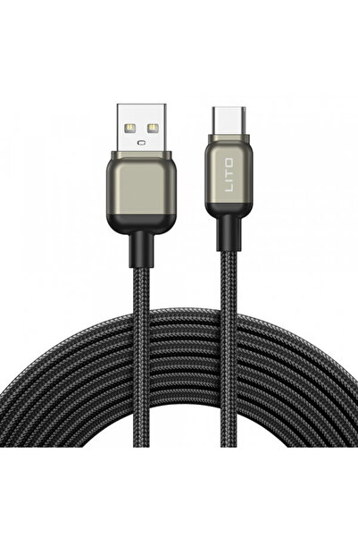 Lito Cablu Date si Incarcare USB-A - USB-C LD17, 18W, 1m, Negru