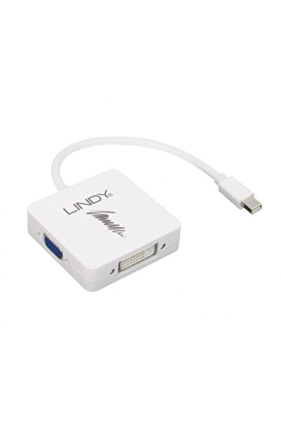 LİNDY Adaptor Mini Displayport 1.2 la HDMI, VGA & DVI-D activ, L41035