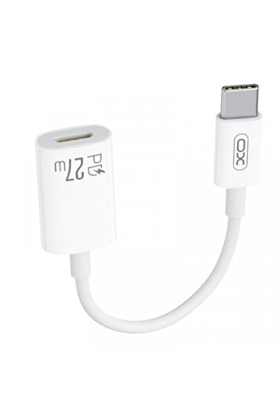 XO Design Adaptor Date si Incarcare USB-C - Lightning NB-R268A, Alb