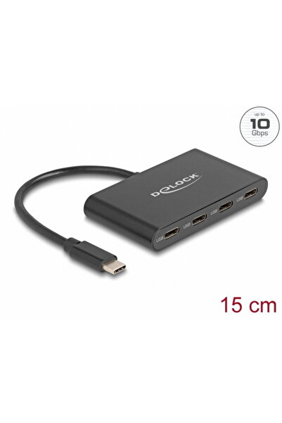 DELOCK HUB 3.2 Gen2 USB tip C la 4 x USB tip C, 64129