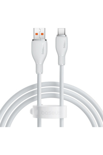 Baseus Cablu de date P10355703221-00, USB-A male - USB-C male, 1.2m, White