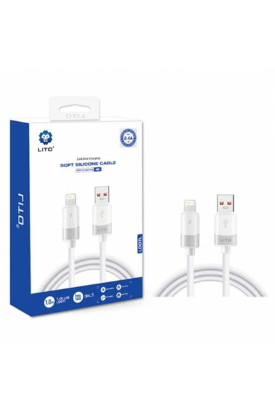 Lito USB-A - Lightning Data and Charging Cable LD07, 60W, 1m, White