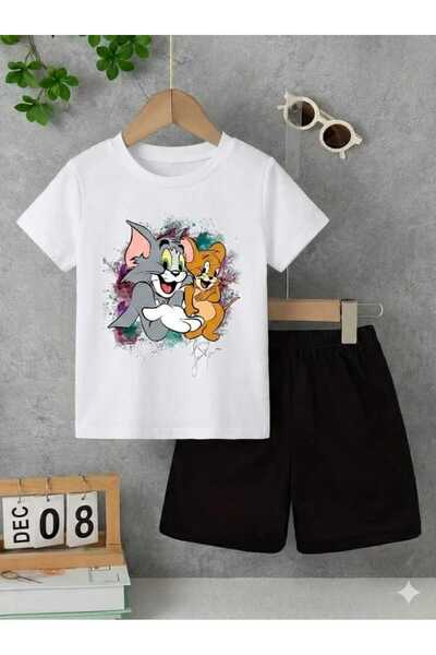 Nice Clothes ΚΑΛΟΚΑΙΡΙΝΟ ΠΑΙΔΙΚΟ ΣΕΤ ΜΠΛΟΥΖΑΚΙ-ΣΟΡΤΣ ΟΥΝΙΣΕΞ (ΕΚΤΥΠΩΣΗ TOM AN...