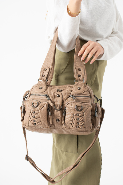 Çanta Trend 571 Collections Women's Multi-Compartment Soft Casual Bag