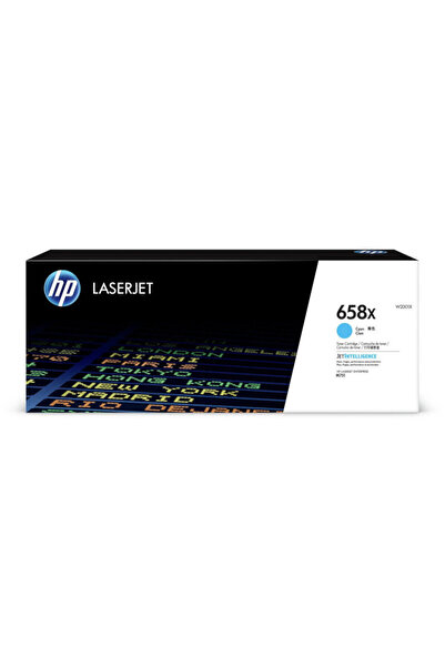 HP Toner 658X Cyan