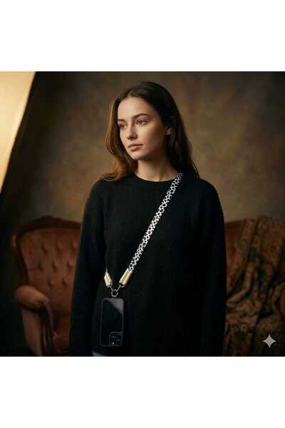 moonparacord حزام رقبة للهاتف بنمط دلماسي 70 سم