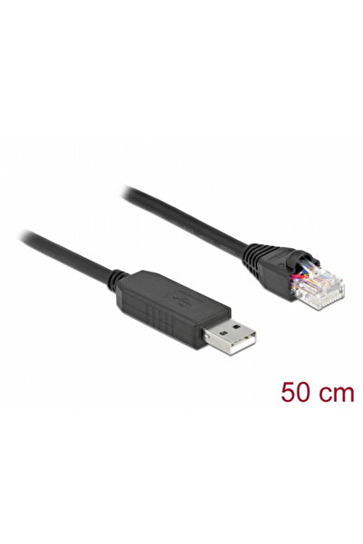 DELOCK USB to serial RS-232 RJ45 cable (for Cisco router) T-T 0.5m, 64159