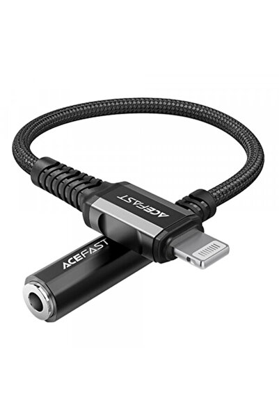 Acefast Adaptor Audio Lightning - 3.5mm C1-05, Negru