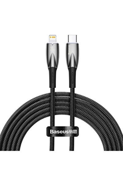 Baseus Cablu Date si Incarcare USB-C - Lightning Glimmer Series, 20W, 2m, Neg...