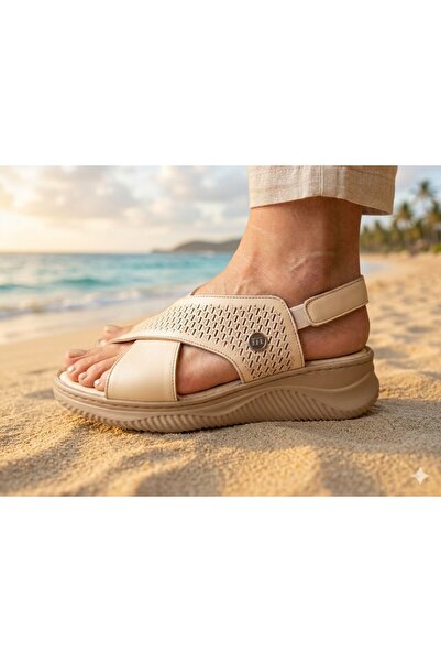 Mammamia 2140 Full Orthopedic Beige Sandals
