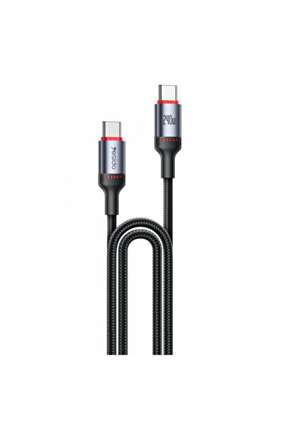 Yesido USB-C Data and Charging Cable - USB-C CA186, 240W, 2m, Black
