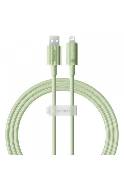 Baseus USB-A - Lightning Habitat Data and Charging Cable, 18W, 2m, Green P103...