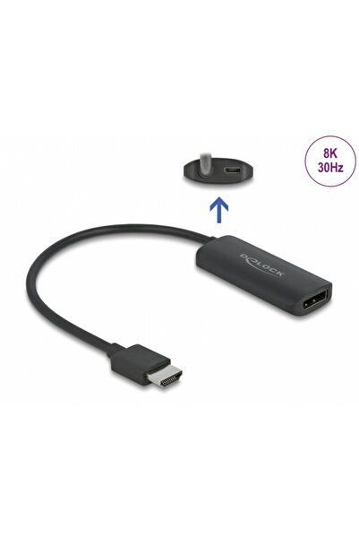 DELOCK Adaptor HDMI la Displayport 8K30Hz T-M, 64213