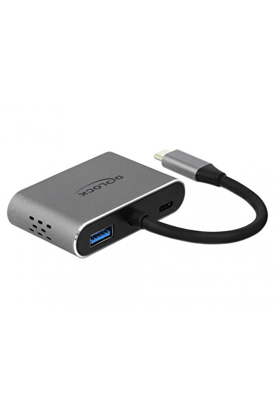 DELOCK Adaptor USB-C la HDMI, VGA, 1 x USB 3.0, 1 x USB-C PD, 64074