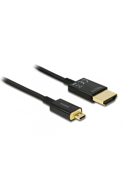 DELOCK Cablu HDMI la micro HDMI-D T-T 3D 4K 3m Activ Slim Premium, 84784