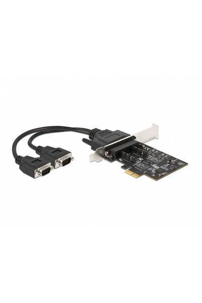 DELOCK Placă PCI Express cu 2 porturi seriale RS-422/485 cu protecție ESD de ...