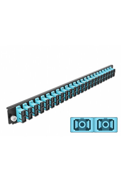 DELOCK Front panel connection 43366, 19" for 24-port SC Duplex OM3 enclosure,...