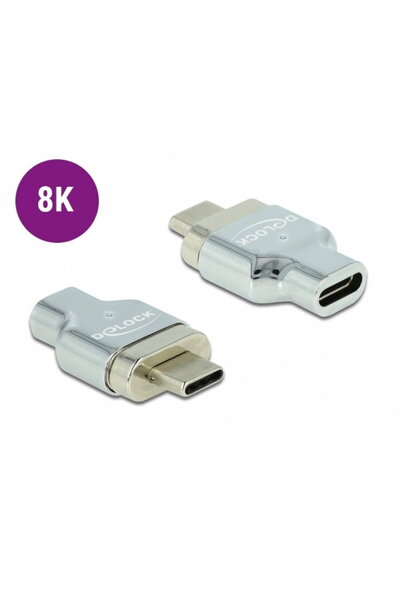 DELOCK Adaptor magnetic Thunderbolt 3 / USB-C (DP Alt Mode) 8K@30Hz T-M, 66433