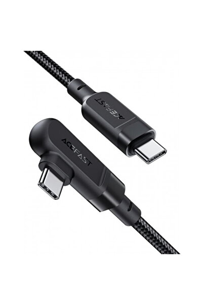 Acefast USB-C Data and Charging Cable - USB-C C5-03 Angled, 100W, 2m, Black