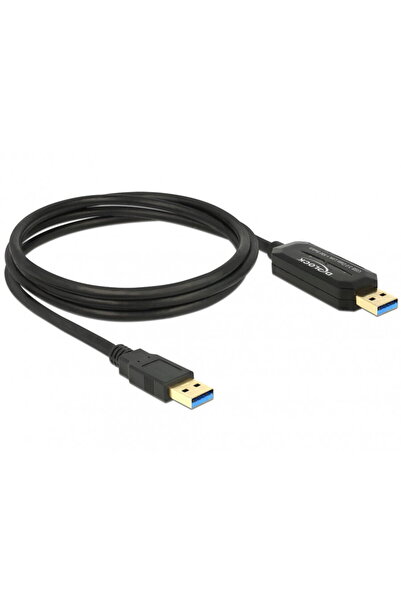 DELOCK Cablu Data Link + KM Switch USB 3.0-A 1.5m T-T, 83647