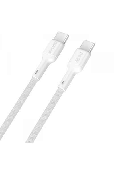 DUDAO USB-C Data and Charging Cable - USB-C L9C Max, 240W, 2m, White