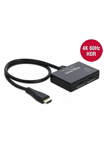 DELOCK HDMI splitter 2 ports 4K@60 Hz, 87747