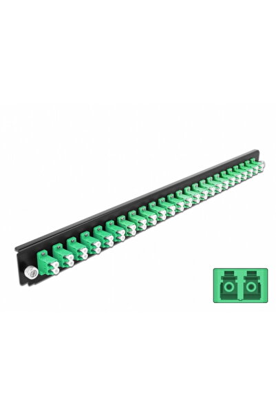 DELOCK Front connection panel 43358, 19" for 24-port LC Duplex OS2 enclosure,...