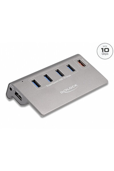 DELOCK HUB USB 3.2 Gen 2 la 4 x USB-A + 1 x USB Fast Charging, 64182