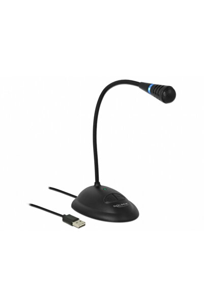 DELOCK Microfon USB cu baza si buton on / off, 65871