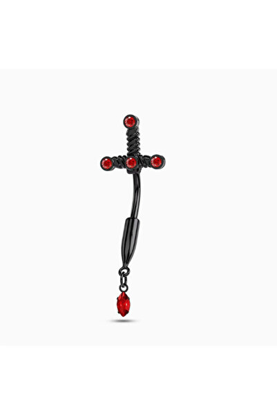 TakıLabirenti Kılıç Figürlü Piercing ,Göbek Takısı, Gotik Belly Göbek Piercin...