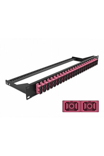 DELOCK Patch panel 19" cu 24 x SC OM4 Multi-mode Duplex, 43396
