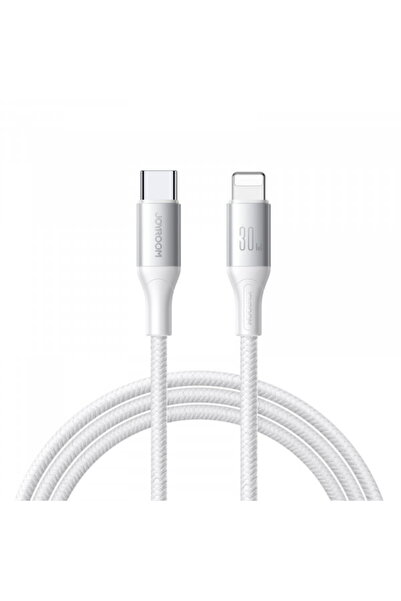 Joyroom Cablu de date și încărcare USB-C - Lightning S-A28 Flash, 30W, 1m, Alb