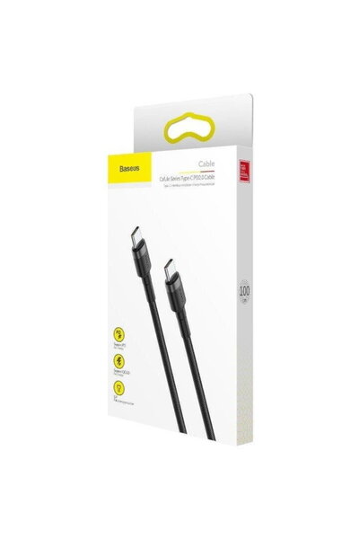 Baseus USB-C / USB-C 3A 60W Charging Cable CATKLF-GG1 1m Black