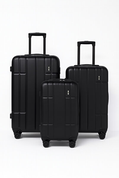 Generic 3 Piece Luggage Set, ABS Material, TSA Lock, 360° Wheels, Sizes (20/2...