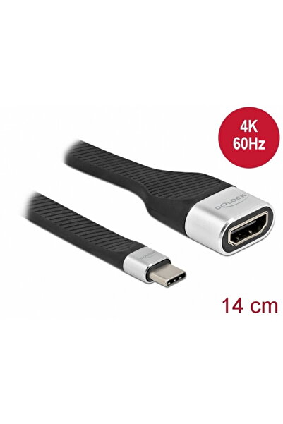 DELOCK Adaptor USB type C la HDMI (DP Alt Mode) 4K60Hz T-M 14cm, 86933