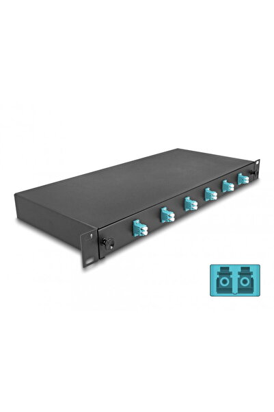 DELOCK Patch panel 19" fibra optica 6 x LC Duplex OM3 1U, 66998