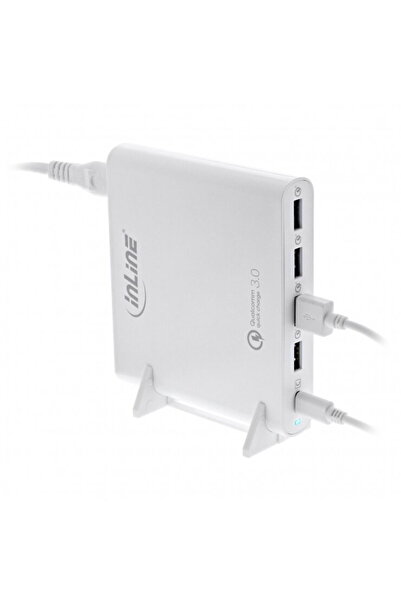 In-Line Încărcător universal Quick Charge 3.0 4 x USB-A + 1 x USB tip C 80W A...