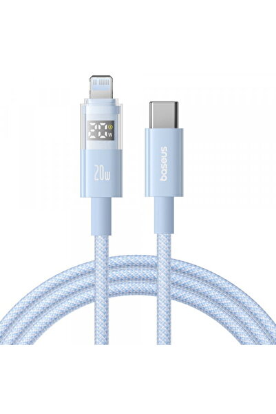 Baseus USB-C - Lightning Display 2 Data and Charging Cable, 20W, 2m, Blue P10...