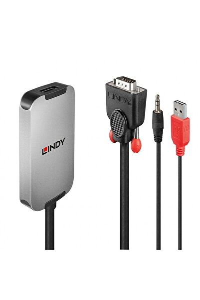 LİNDY Adaptor VGA la Displayport T-M cu Audio, L38296