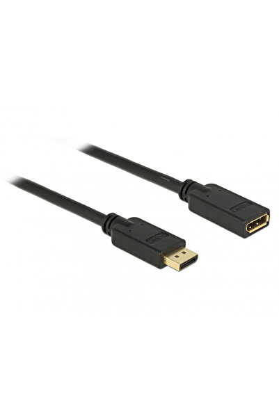 DELOCK DisplayPort v1.2 4K 60Hz Extension Cable 15m T-M Black, 84908