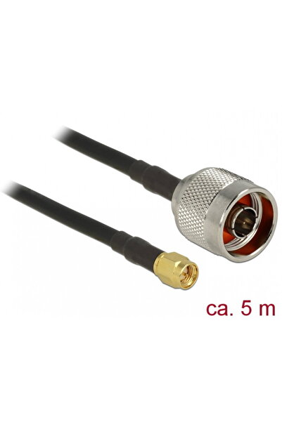 DELOCK Cablu antenă conector N la conector SMA CFD200/RF200 5m cu pierderi re...