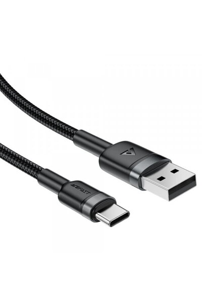 Acefast USB-A - USB-C C22-04 Data and Charging Cable, 18W, 1.2m, Black