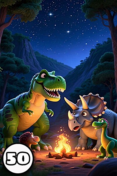 Disney Dinosaurs - Coloring Book for Kids - 50 Creative and Cute Drawings, A4